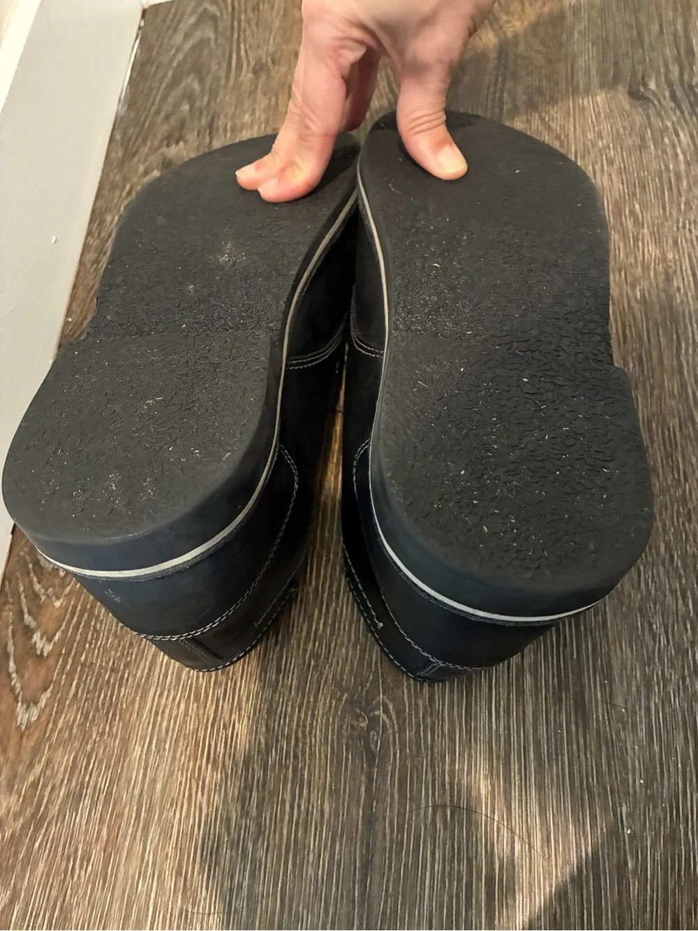 Steve Madden Black Leather Chukka Boots